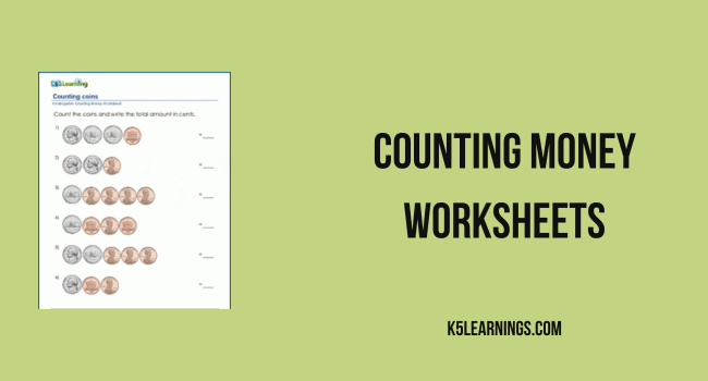 Counting Money Worksheets