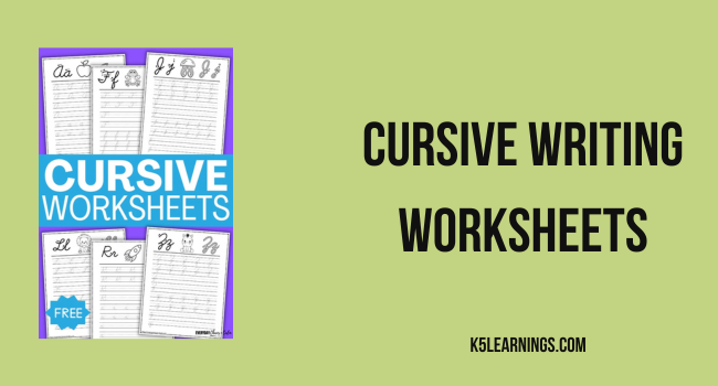 cursive writing worksheets