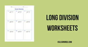 Long Division Worksheets with Answers PDF (Grade 3, 4, 5, 6) Free