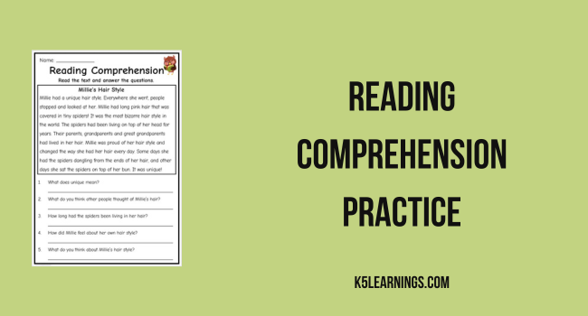 reading comprehension practice