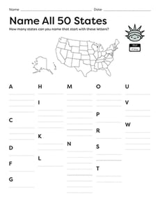 5th grade geography worksheets